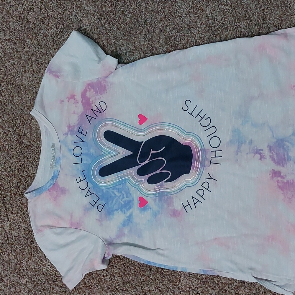 Pink, blue and purple shirt